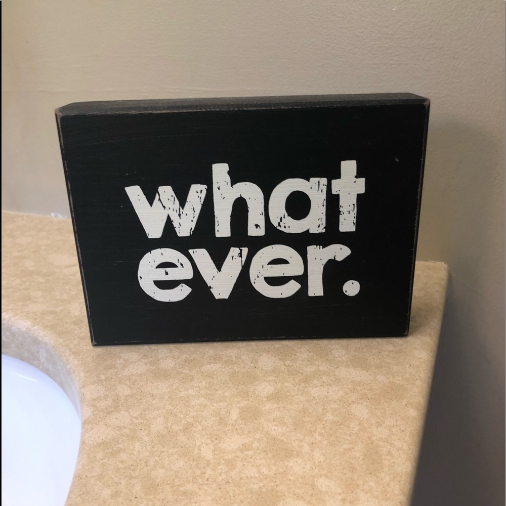 wooden sign
